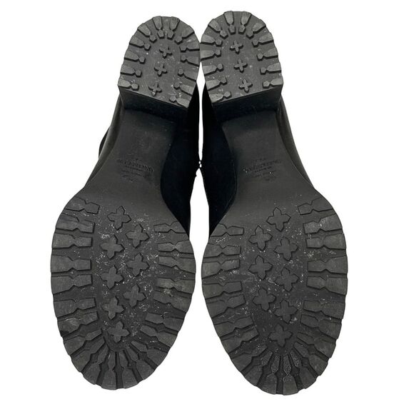 Valentino Garavani Rockstud High-Heel Studded Strap Combat Boots EU 37 Lace Up - Picture 8 of 9